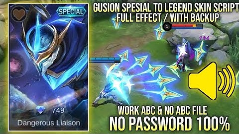 Gusion Spesial To Legend Cosmic Gleam Skin Script No Password Full Effect Full Voice Beatrix Patch