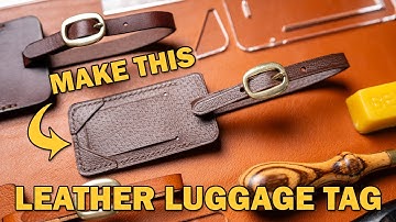Make A Leather Luggage Tag // Make Along // PDF Patterns