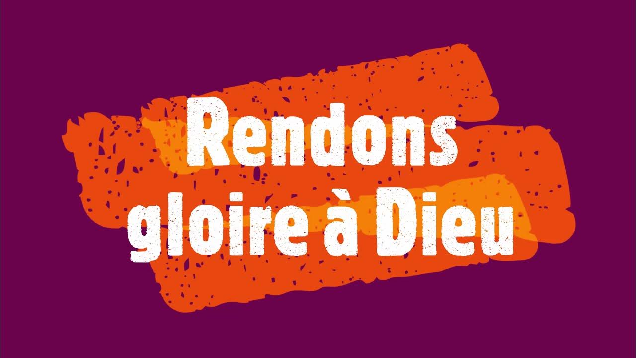 Rendons gloire à notre Dieu_chorale sainte Cécile YouTube