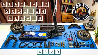 Repairing an Electric Scooter after a Car Accident  ASMR Restoration by Dr. Drei