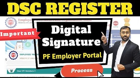🔴How to register DSC (digital signature) on EPF employer portal and Approve KYC (HINDI)
