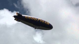 Goodyear Blimp Flying Over My House in HD