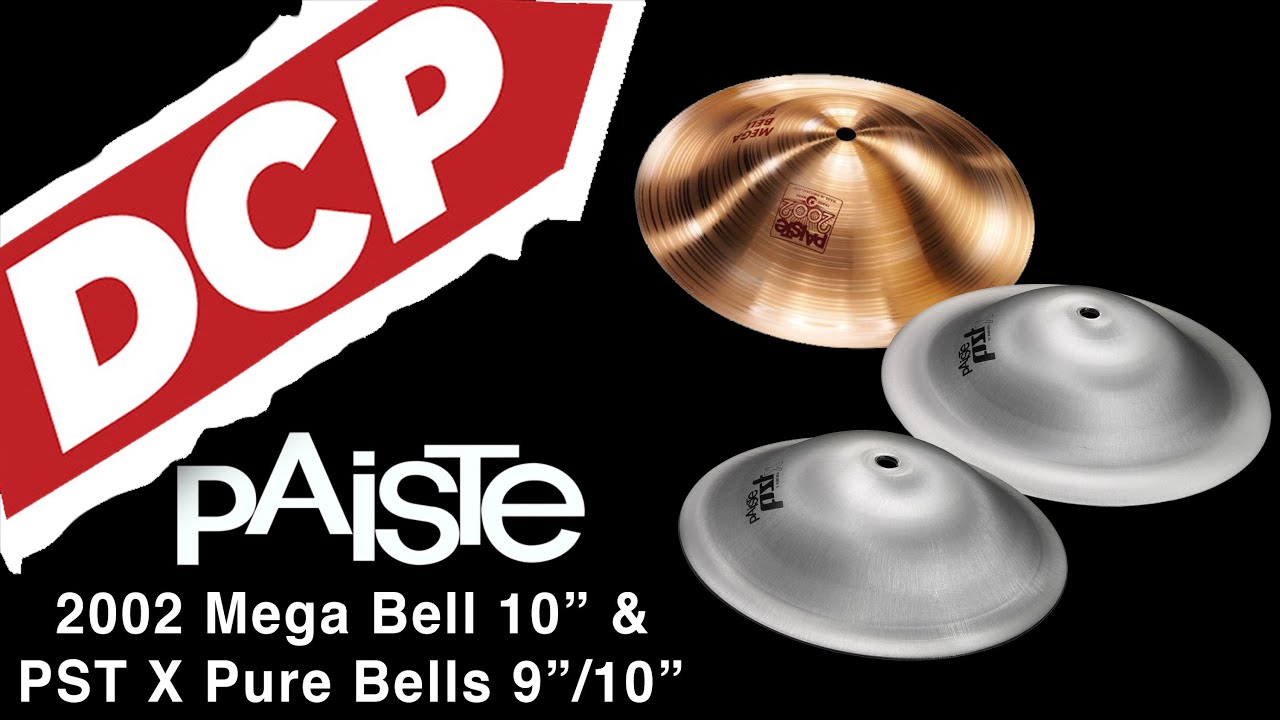 Paiste 2002 Mega Bell 10" and PSTX Pure Bells 9" and 10"