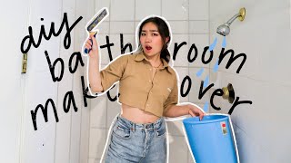 DIY Bathroom Refresh (on a budget) Extreme Apartment Makeover ep 13