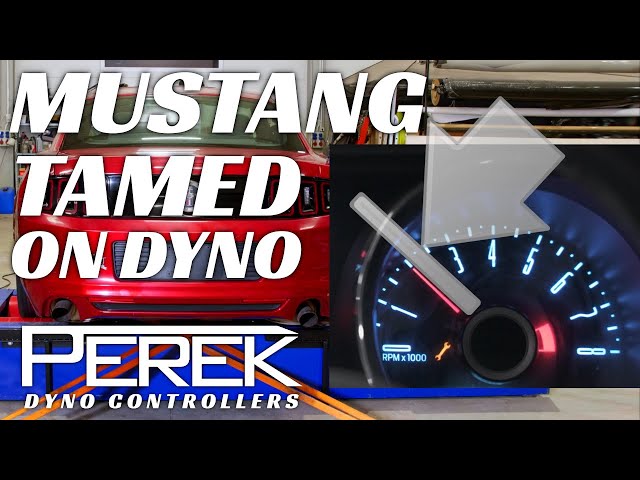 Ford Mustang on MAHA with PEREK dyno controller - steady state mode class=