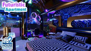 Futuristic Cyberpunk Apartment - House Flipper 2 Custom Build