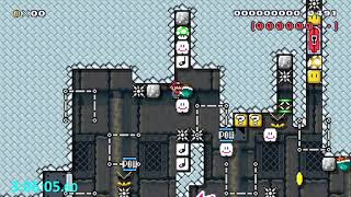Super Mario Maker - Hard Blind Kaizo Race #145: Seven Secret Sanctuarys