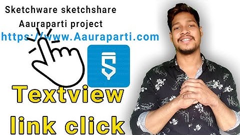 textview link click Activity is how in sketchware /Aaura Technical