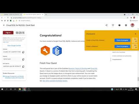 [NEW] - Cloud SQL for MySQL: Qwik Start - [GSP151]