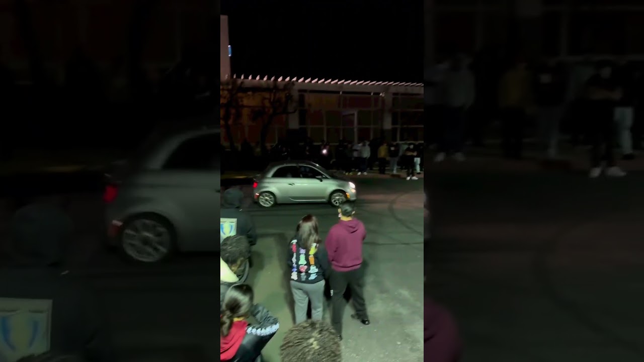 Fiat 500 on Tokyo Drift Mode Sliding at the Car Meet! 💨