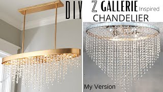 DIY Crystal Chandelier Z GALLERIE INSPIRED DIY