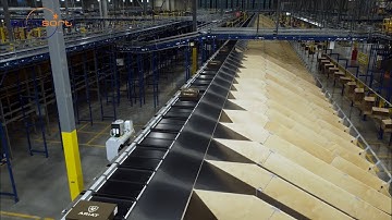 Twin Push Tray Sorter integrated with high-tech goods-to-person robotic picking systems