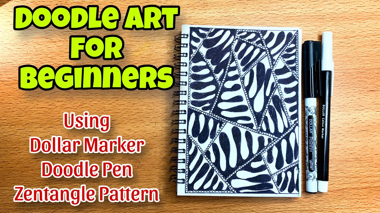 Doodle Art for beginners | Tutorial | Drawing | Markers| Aesthetic Art ...