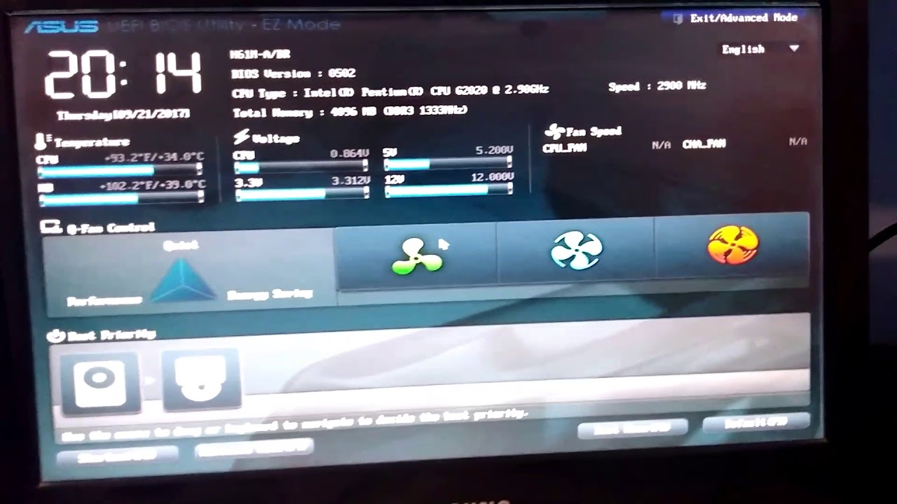 Fan speed error