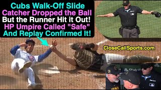 Cubs Win Even Though Bellinger Knocked Ball Out of Bart's Hand During Tag Attempt  A Rules Review