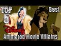 Top 5 Best Disney Animated Movie Villains