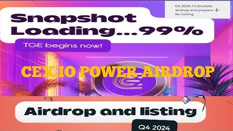 CEX.IO Airdrop Withdrawal Do These To Be Able  To Claim your Airdrop