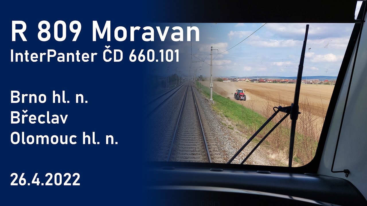 OČIMA STROJVŮDCE: R 809 Moravan (26.4.2022)