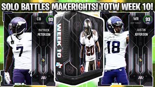 Solo Battles Makerights Packs Are On Fire Totw Week 10 Madden 23 Ultimate Team