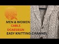 MEN&WOMEN CARDIEGN WITH CABLE DESIEGN