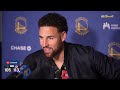 Klay Thompson Postgame Interview | Golden State Warriors lose to Los Angeles Lakers 113-105