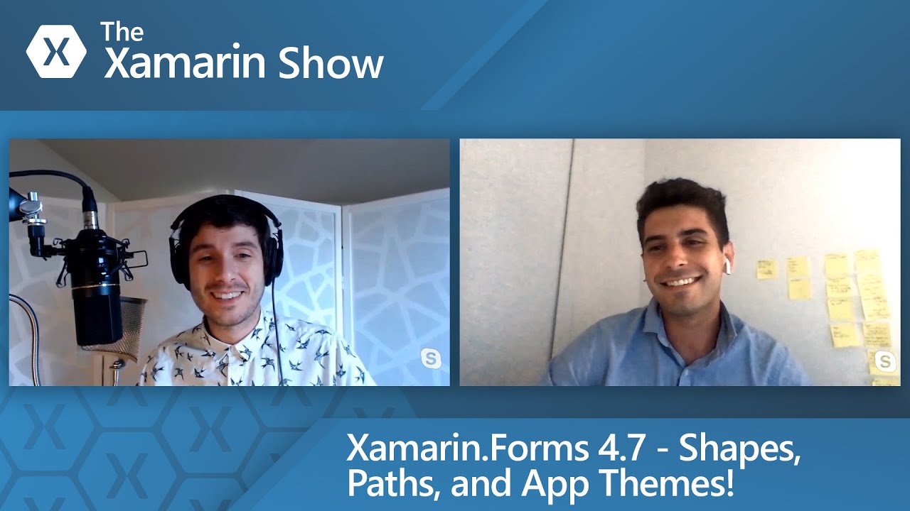 Xamarin.Forms 4.7 - Shapes, Paths, and App Themes! | The Xamarin Show