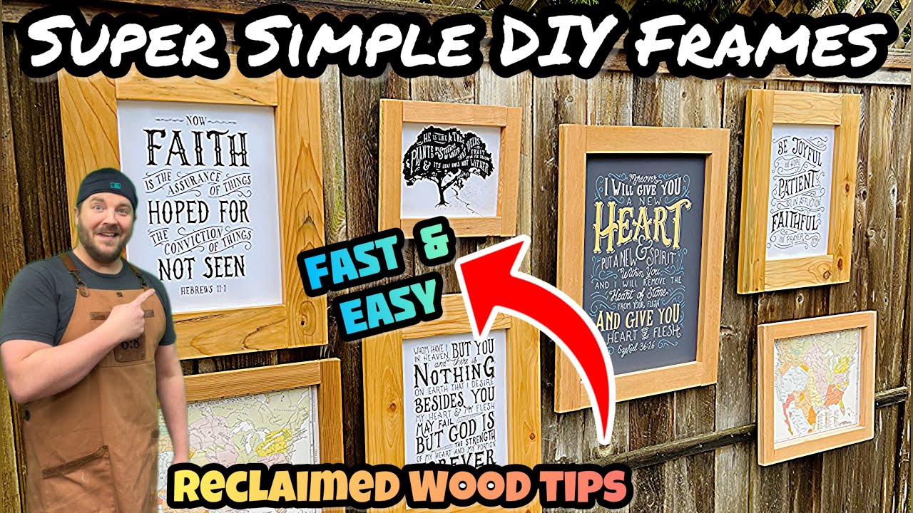 Fast & Easy DIY Frames: Beginner Woodworking Tips and Tricks - YouTube