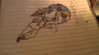 Speed Drawing ~ Rainbow Dash Human Version