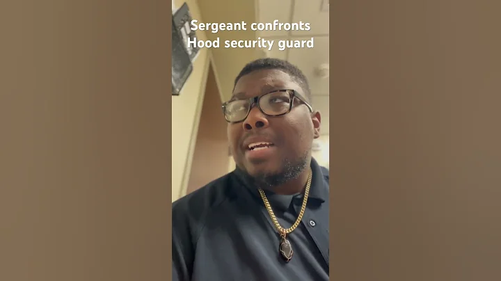 Sergeant confronts hood security guard #shorts #foryou #fyp #fypシ゚viral