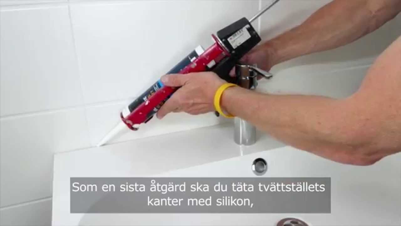 Installera badrum #3 montera tvättställ. youtube