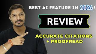 I Tested the Best AI REVIEW Feature of 2026… Perfect Citations & Proofreading! 🤯