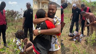 Lady surprises her boyfriend with a plot of land as she tests his loyalty