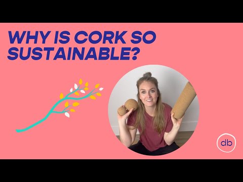 Why is cork such a sustainable material?