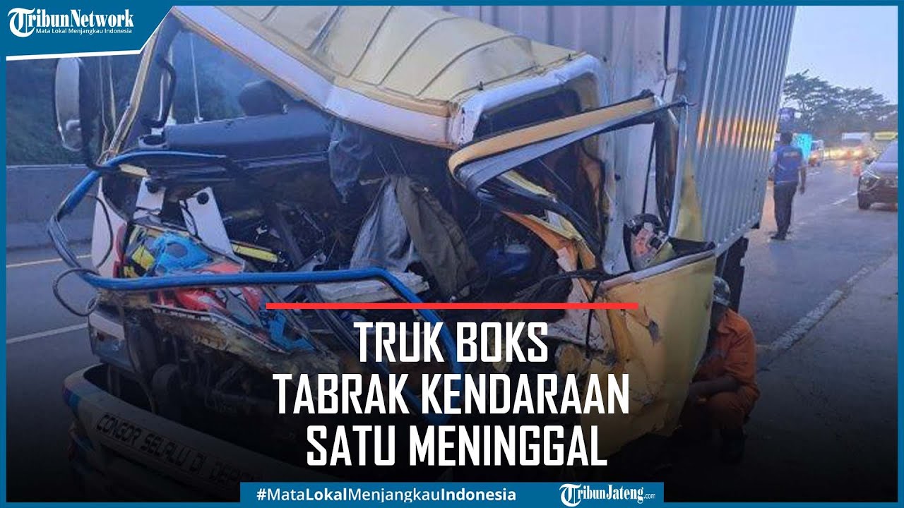 Kecelakaan di Tol Purbaleunyi Truk boks Tabrak Kendaraan Satu Meninggal