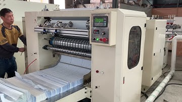 Automatic 3 lines hand towel paper gluing lamination processing machine