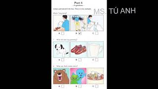 Listening A1, Movers 8, Test 2  Part 4