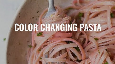 COLOR CHANGING PASTA with cabbage juice (Home Science Experiment): Pasta + Cabbage pH Indicator