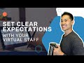 How to set clear expectations with your virtual staff  office admin help