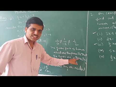 KRCS-Mr. Prabhu R presents pair of linear equation in two variables ...