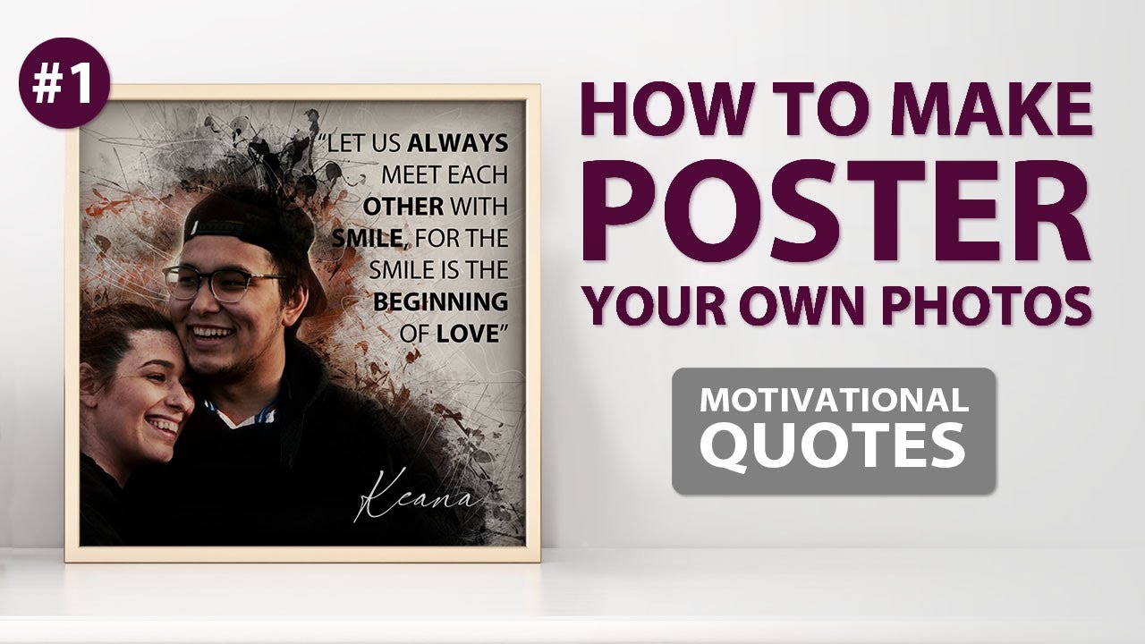 How to Make Posters Your Own Photos Vol 1 - FREE Photoshop Action