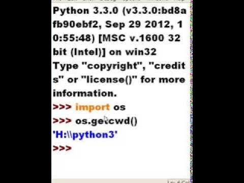 Python os.listdir, os.curdir, os.chdir - YouTube