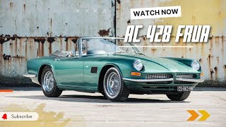 Classic Elegance Revived: AC 428 Frua Showcase