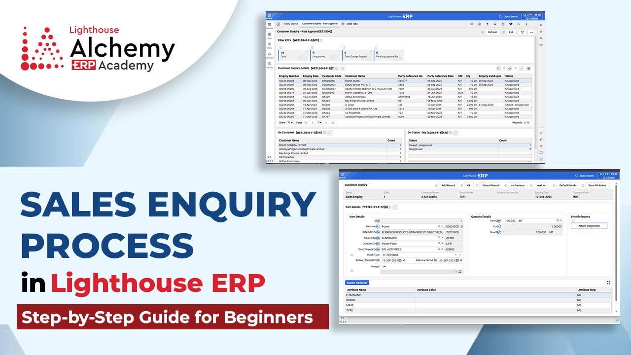 Sales Enquiry Process in ERP | Sales & Distribution Module Explained ...