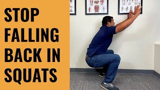 How To Help Knee Pain And Stop Falling Backwards When Squatting