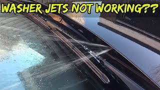 Windscreen Washer Jets On A BMW Not Working  How To Fix  DIY