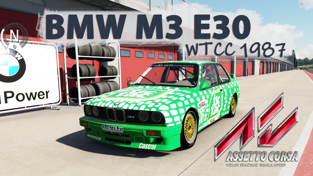 WTCC 1987 BMW M3 E30 gameplay video