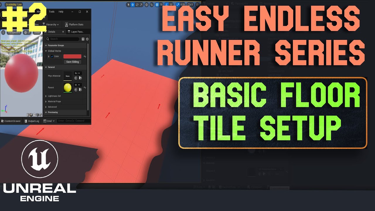 Floor Tile Setup - #2 Unreal Engine 5 Endless Runner Series - YouTube