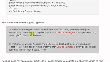 poner boton de ir arriba e ir abajo