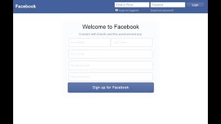 How to create a facebook login page in HTML part 2