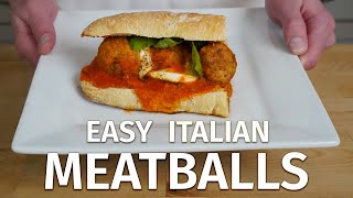 Easy Tender Italian Meatballs | Gluten Free | Daddy Can You Make